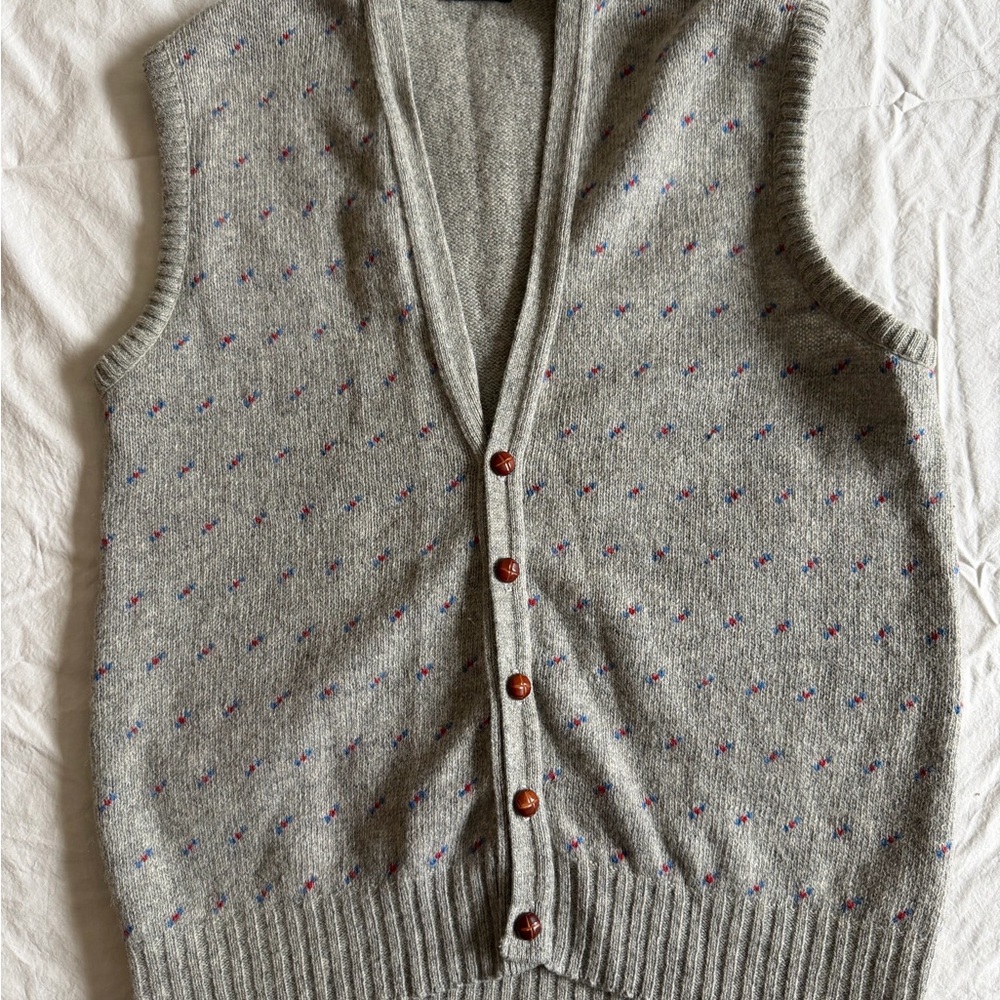 Vintage Robert Bruce Grey Sweater Vest